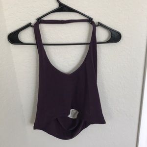 Purple crop top from Express